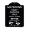Signmission No Parking Valet Parking 5-30pm-12-00am Heavy-Gauge Aluminum Sign, 24" x 18", BS-1824-23791 A-DES-BS-1824-23791 - alternate 1